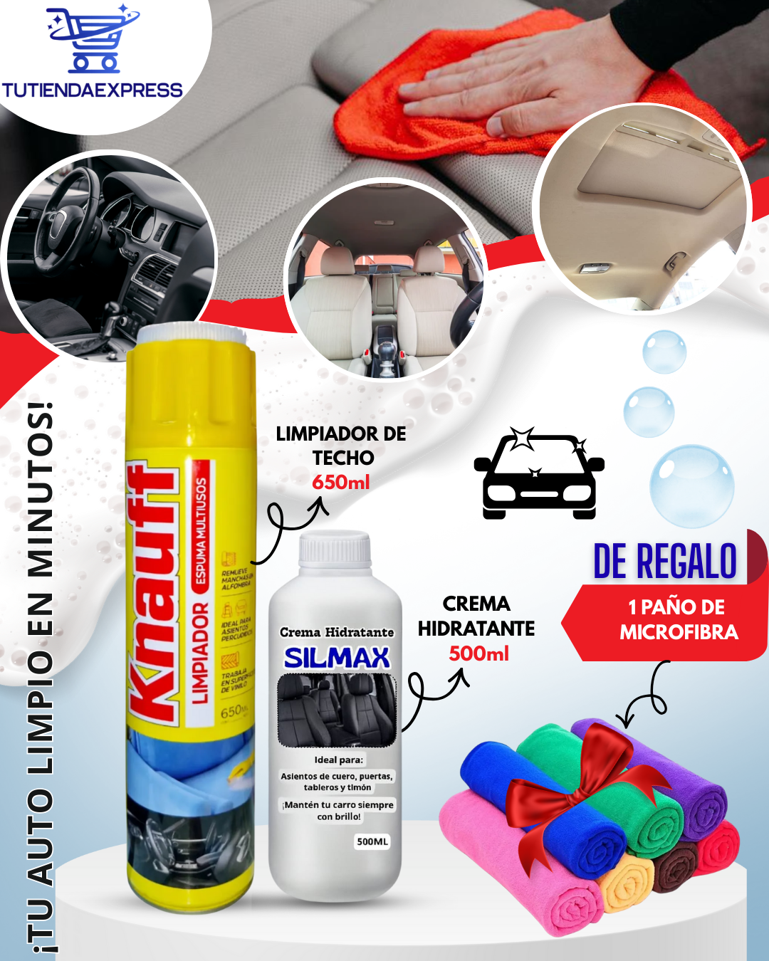 Crema Hidratante+Espuma Seca